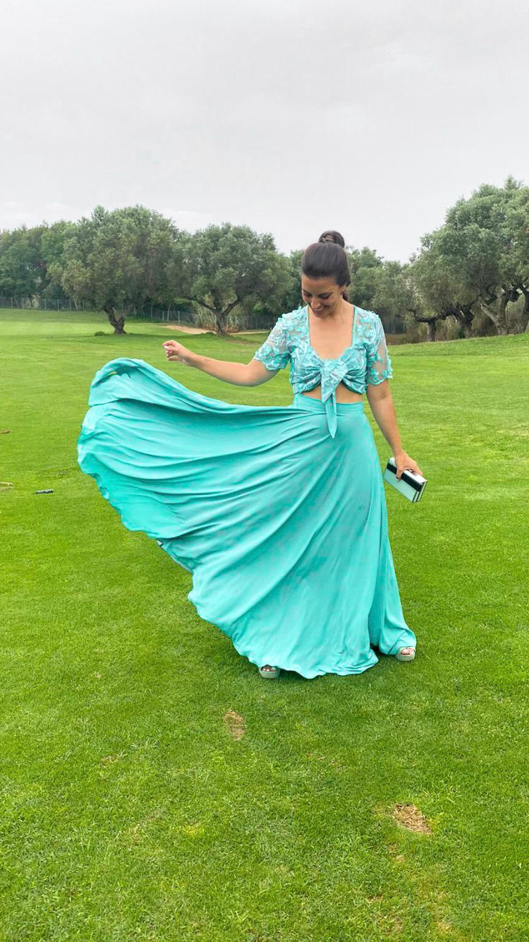 Vestido con acabado delicado